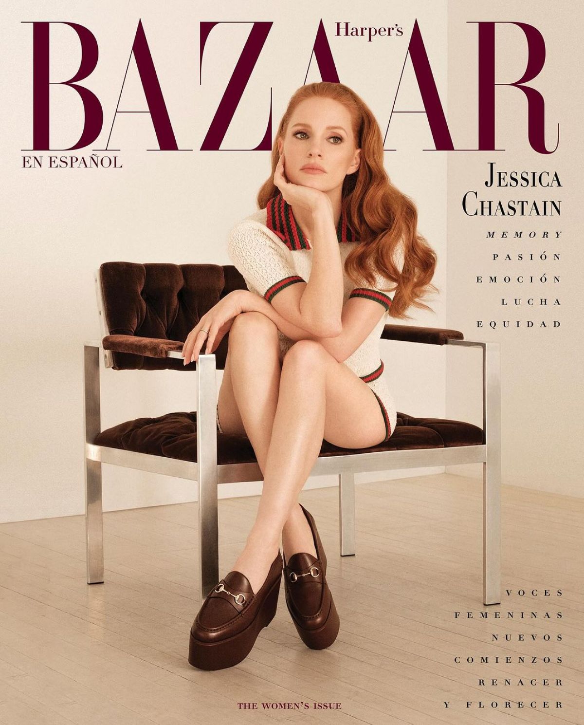 Jessica Chastain for Harper