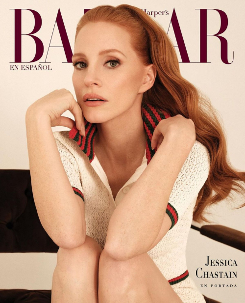 Jessica Chastain for Harper