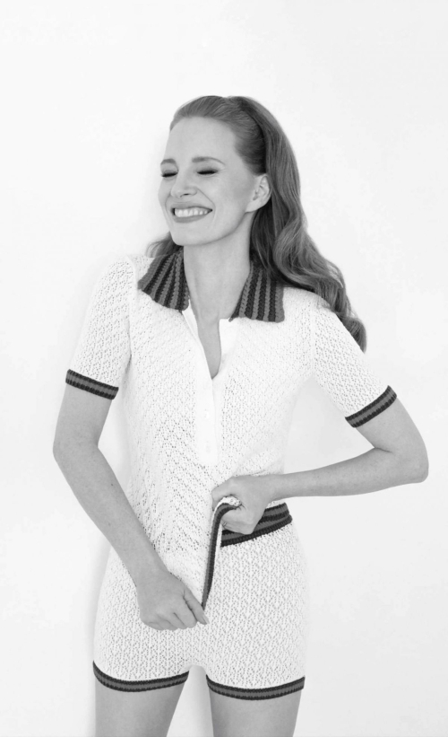 Jessica Chastain for Harper