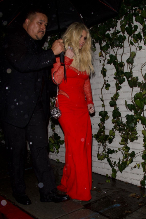 Jessica Simpson Arrives at Gucci’s Grammys After-Party, February 2024 6