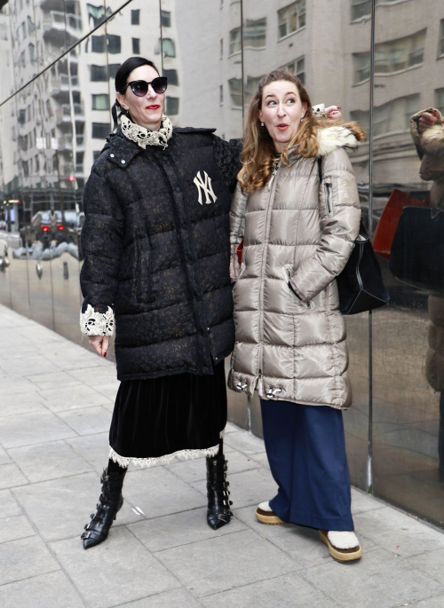 Jill Kargman and Sophie Von Haselberg Out in New York, February 2024 1