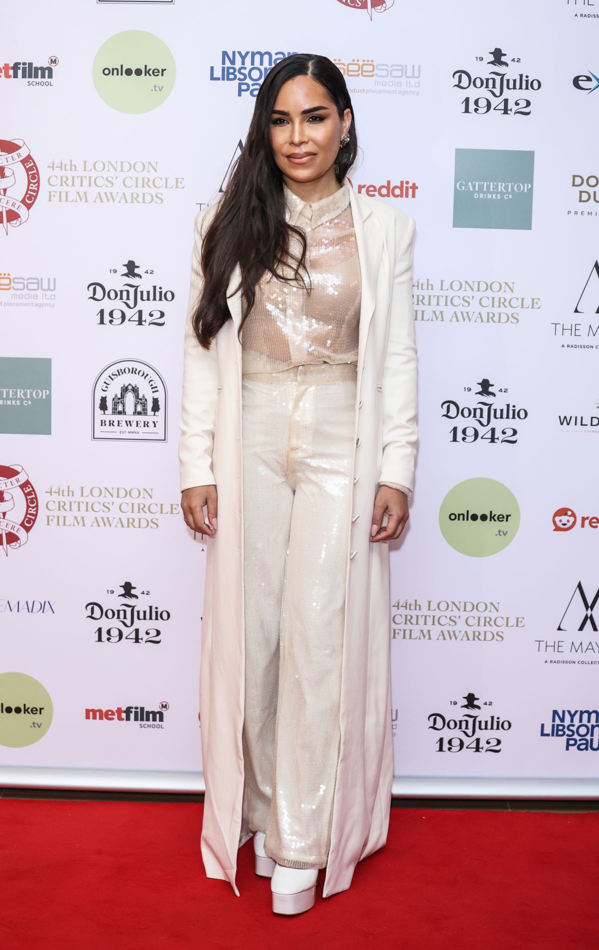 Juliana Joel at London Critics’ Circle Film Awards, February 2024