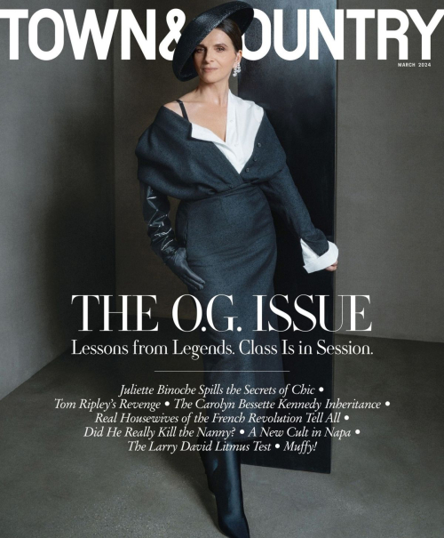 Juliette Binoche for Town & Country Magazine, March 2024