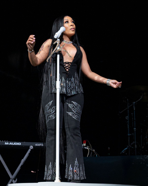 K. Michelle Performs at A Night of Love Tour in Newark, February 2024 3