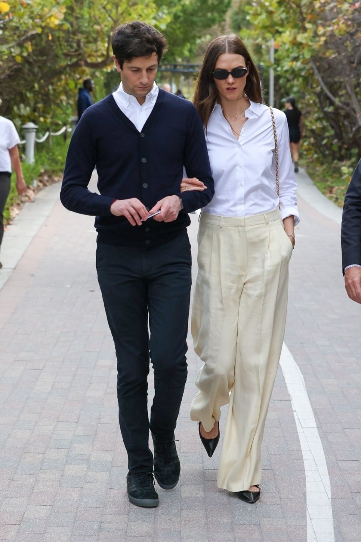 Karlie Kloss and Joshua Kushner Leave an Event in Miami Beach, February 2024