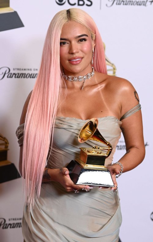 Karol G at 66th Grammy Awards in Los Angeles, February 2024 5