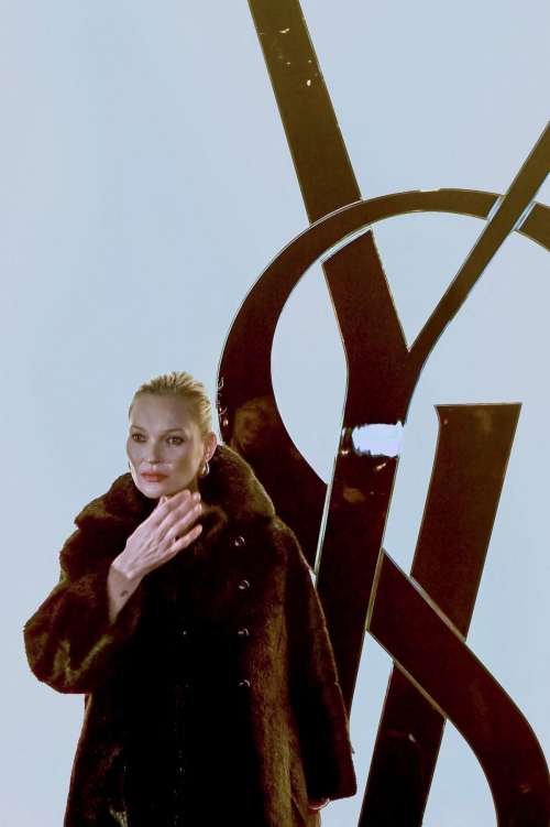 Kate Moss at Saint Laurent Womenswear Show Paris, February 2024 1