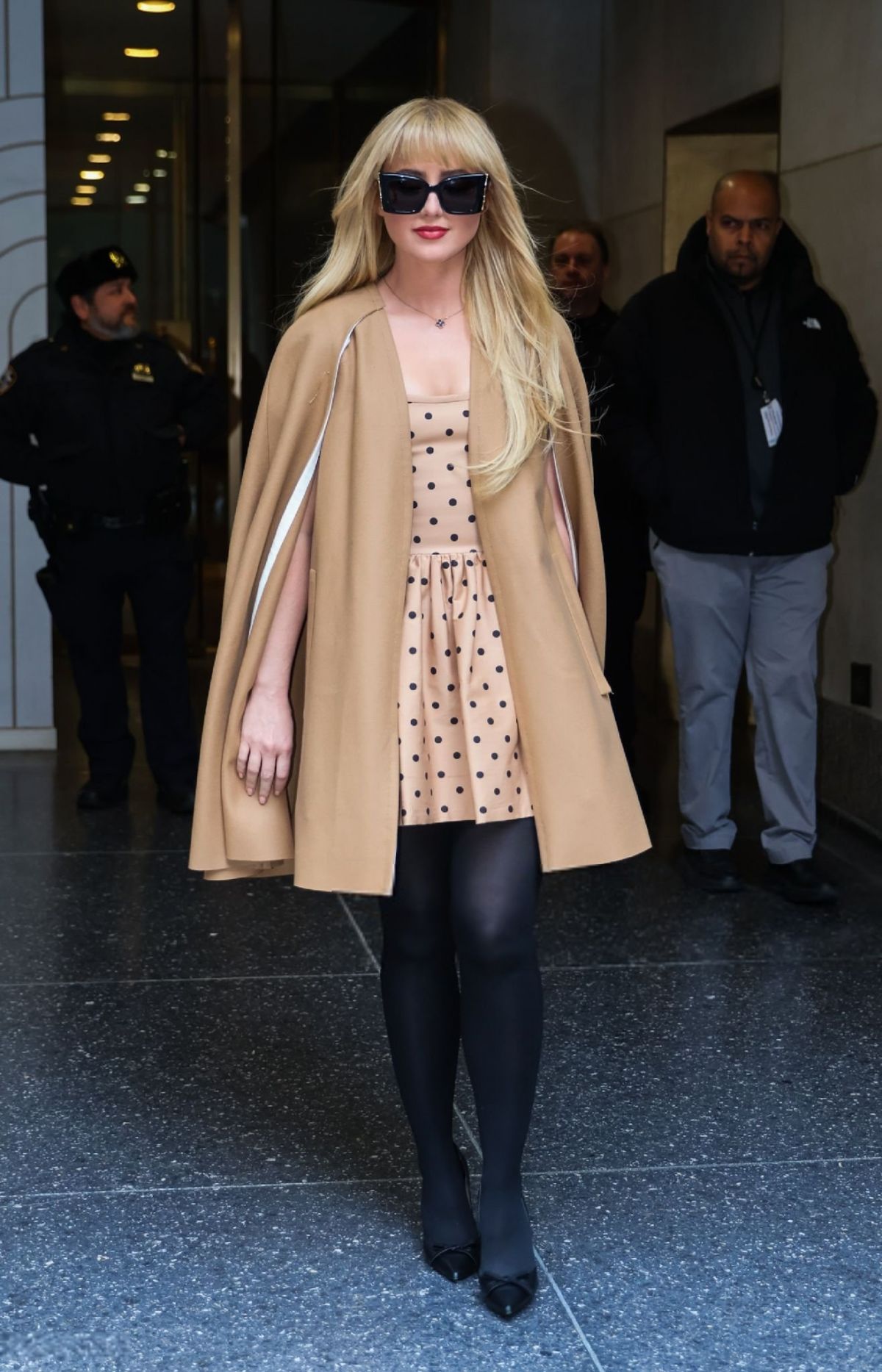 Kathryn Newton Leaves Today Show in New York, February 2024