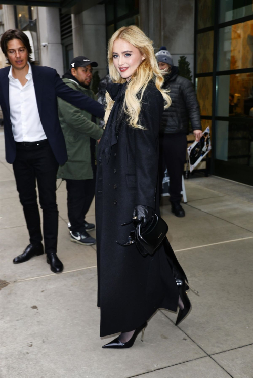 Kathryn Newton Leaving Her Hotel in New York, January 2024