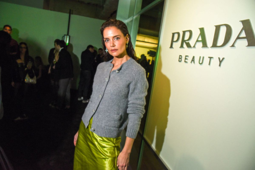 Katie Holmes at Prada Beauty Party at New York Fashion Week, February 2024 1