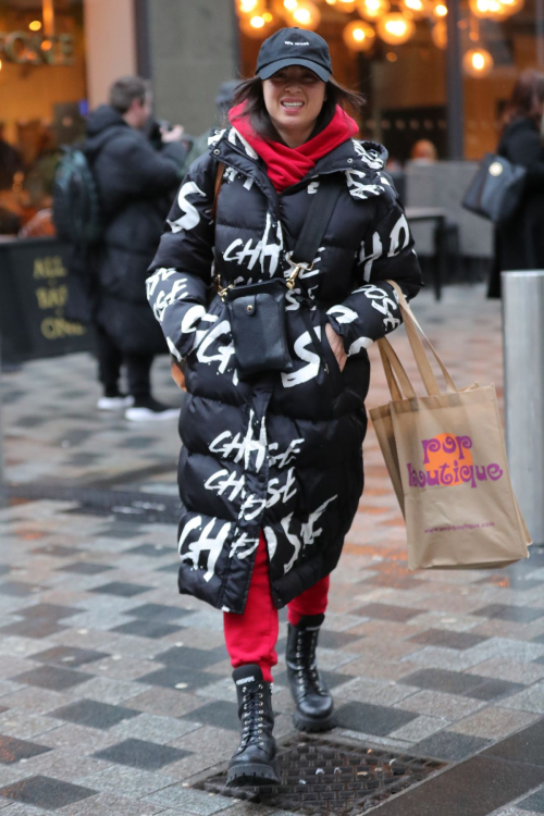 Katya Jones Leaves Her Hotel in Leeds, February 2024