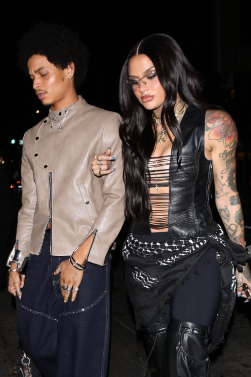 Kehlani Arrives at Warner Bros Music Pre-Grammy Party in Los Angeles, February 2024