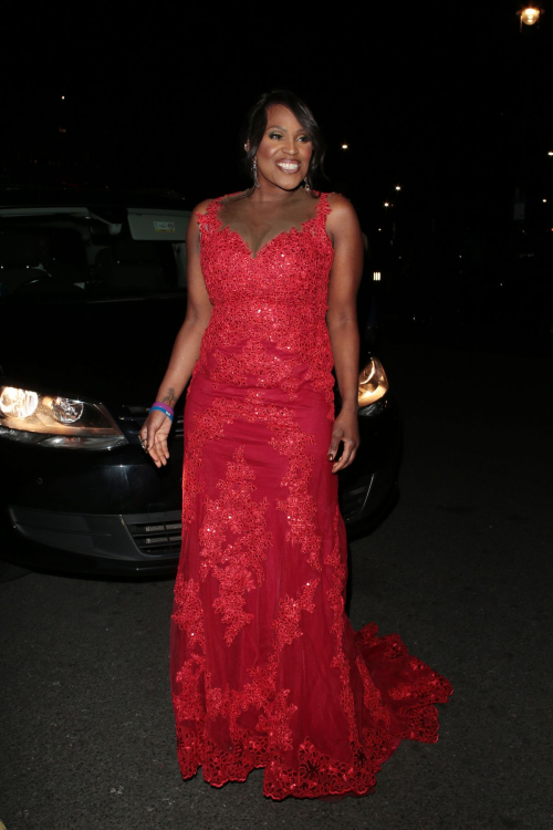 Kelle Bryan Arrives at TV Choice Awards in London, February 2024