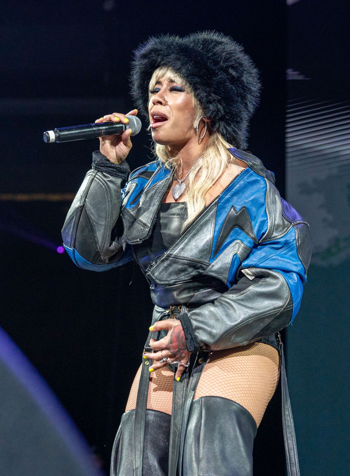 Keyshia Cole Performs at A Night of Love Tour in Newark, February 2024