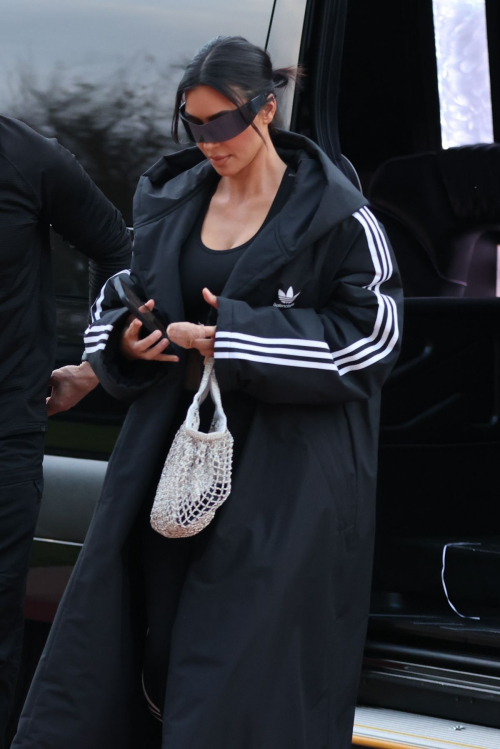 Kim Kardashian Arrives at Her Son’s Basketball Game at Sports Academy, February 2024 1