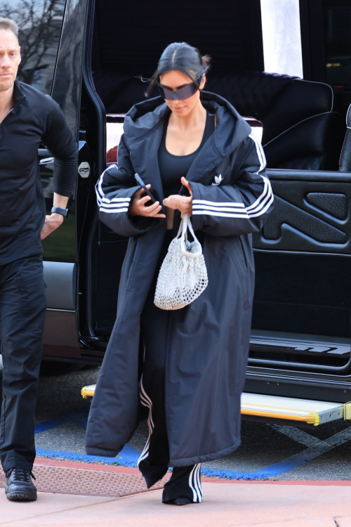 Kim Kardashian Arrives at Her Son’s Basketball Game at Sports Academy, February 2024 5