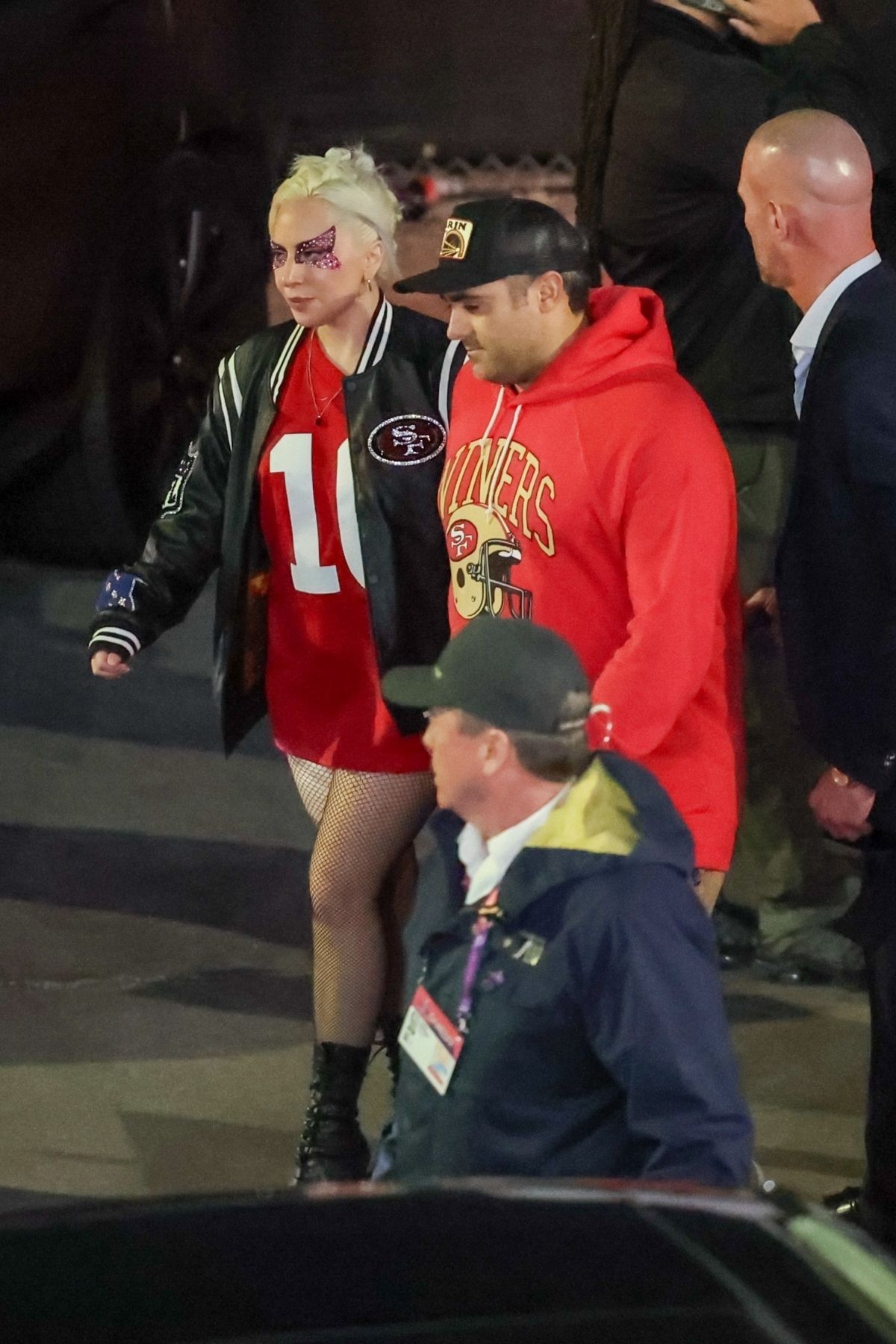 Lady Gaga Leaves Super Bowl LVIII in Las Vegas, February 2024