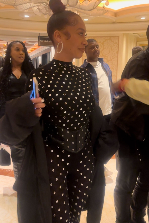 Lala Anthony Arrives at Fanatics Party in Las Vegas, February 2024