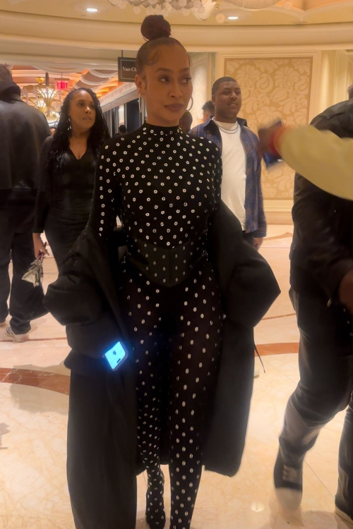 Lala Anthony Arrives at Fanatics Party in Las Vegas, February 2024 3