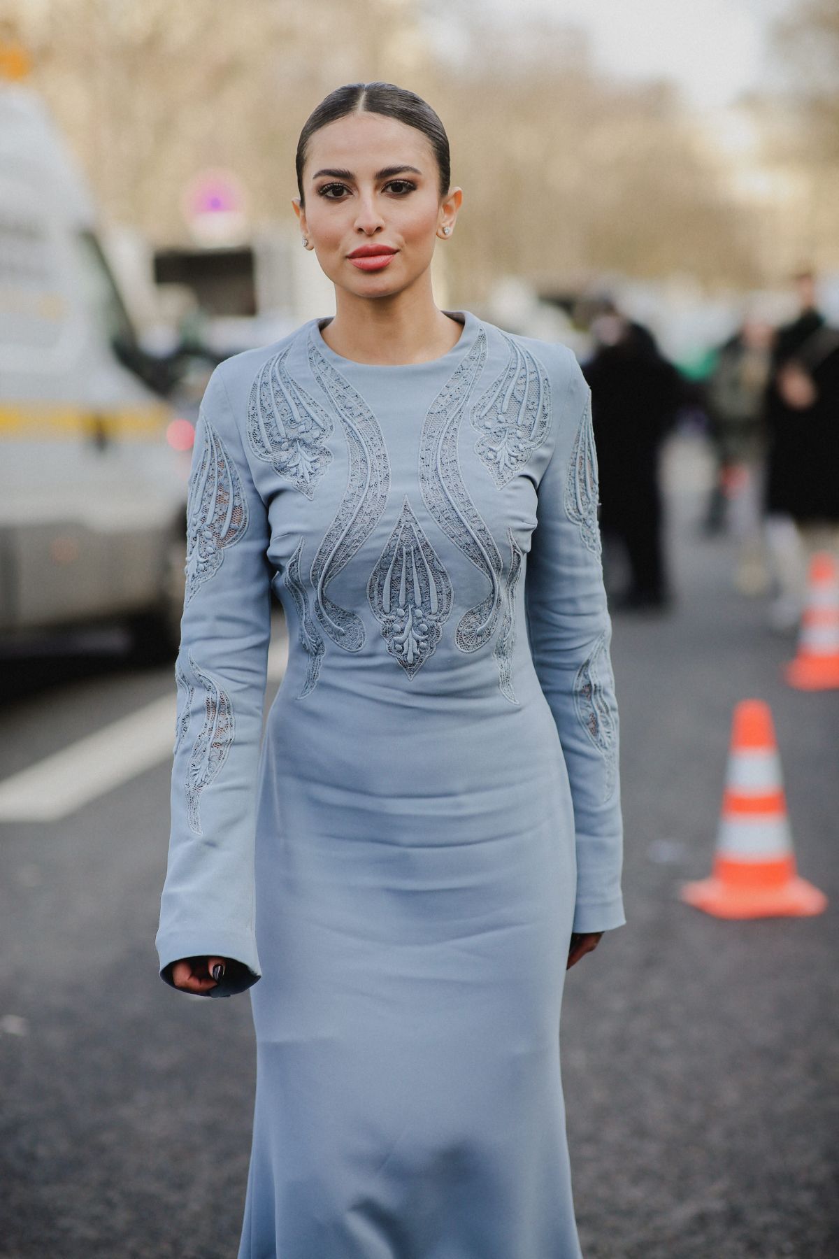 Lama Alakeel at Elie Saab Haute Couture Show in Paris, January 2024