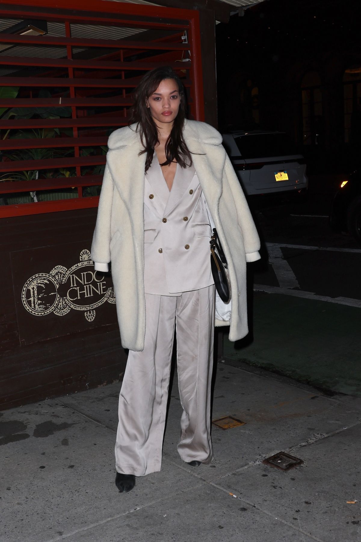 Lameka Fox at Frame Denim Fashion Week Dinner, February 2024