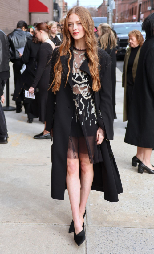 Larsen Thompson Arrives at Jason Wu Show at New York Fashion Week, February 2024