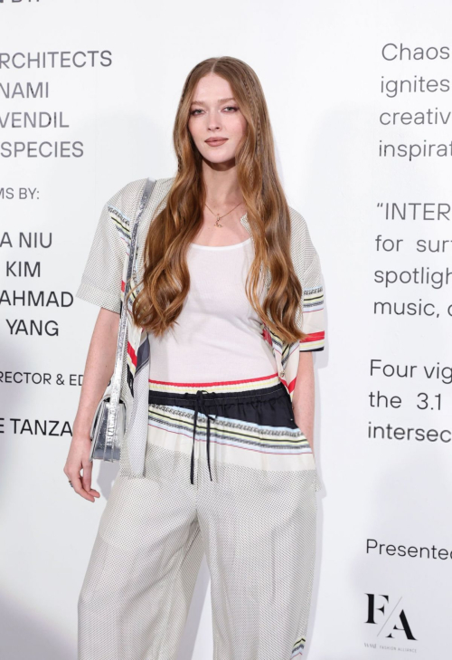 Larsen Thompson at 3.1 Phillip Lim Presentation at NYFW, February 2024