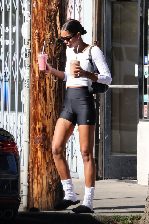 Laura Harrier Leaving Pilates Class in Los Angeles, February 2024 4