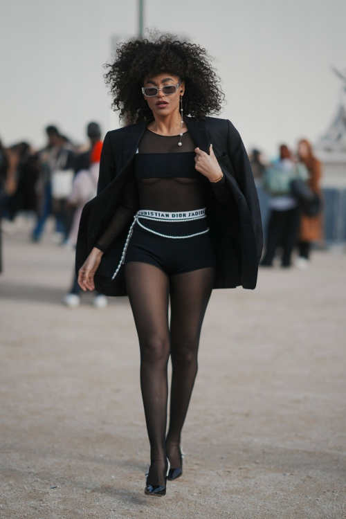 Leila Depina Leaving Christian Dior Show Paris Fashion Week, February 2024 4