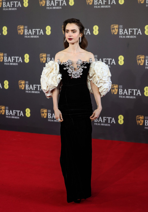 Lily Collins at EE Bafta Film Awards in London, February 2024 1