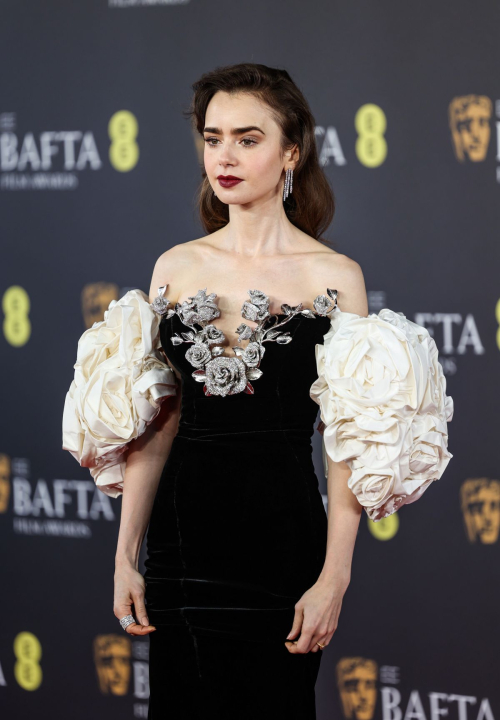 Lily Collins at EE Bafta Film Awards in London, February 2024 2