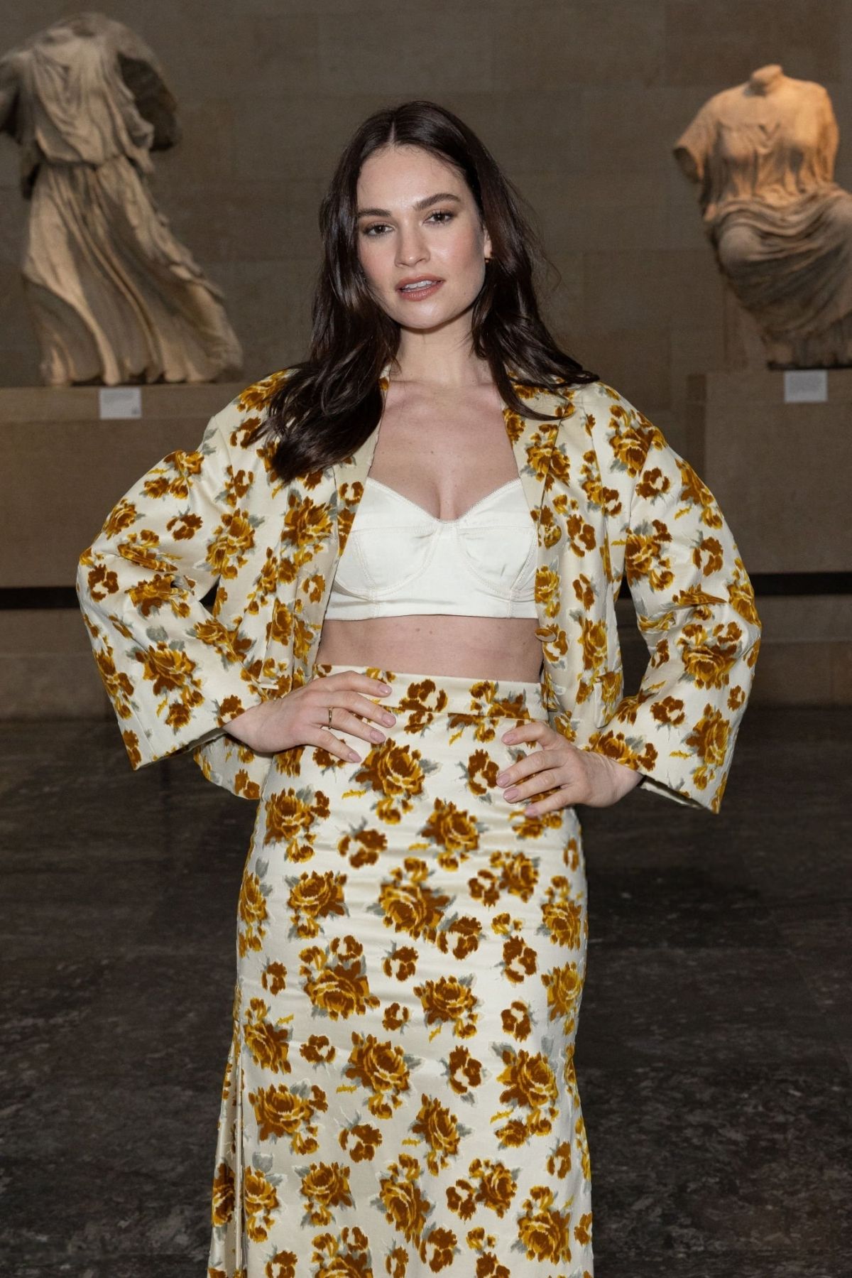 Lily James at Erdem Fashion Show London, February 2024