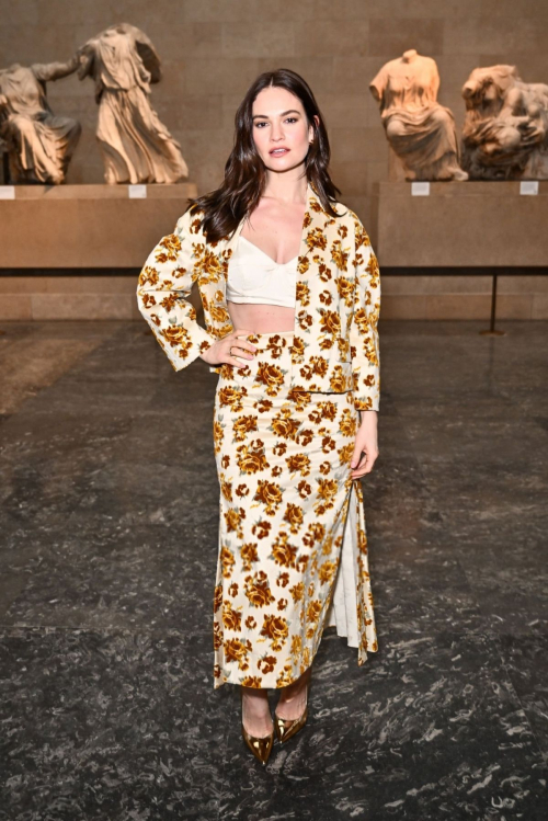 Lily James at Erdem Fashion Show London, February 2024 2