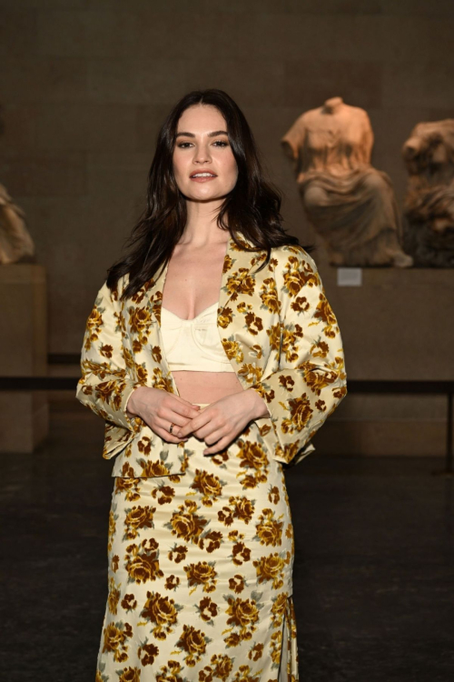 Lily James at Erdem Fashion Show London, February 2024 3