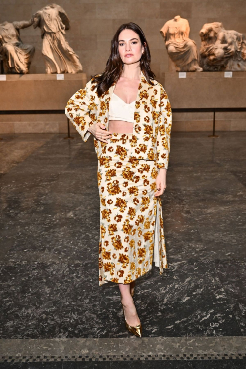 Lily James at Erdem Fashion Show London, February 2024 4