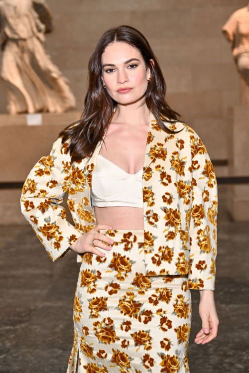 Lily James at Erdem Fashion Show London, February 2024 5