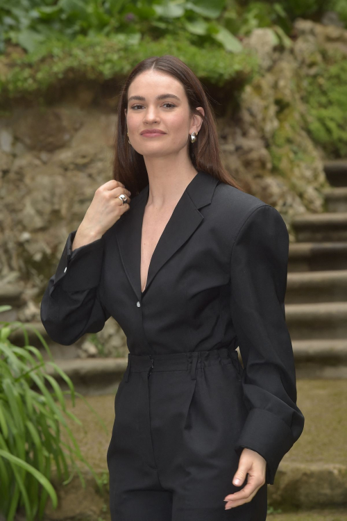 Lily James at Finally Dawn Photocall in Rome, February 2024