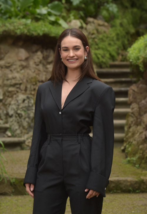 Lily James at Finally Dawn Photocall in Rome, February 2024 2