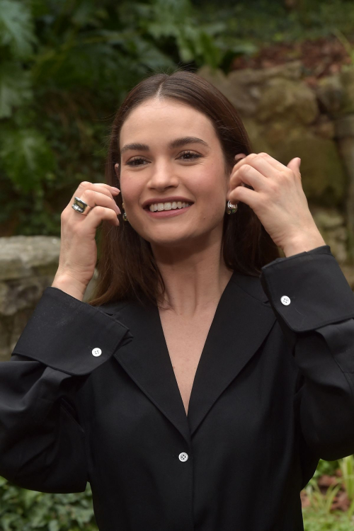 Lily James at Finally Dawn Photocall in Rome, February 2024 5