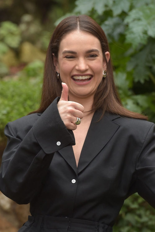 Lily James at Finally Dawn Photocall in Rome, February 2024 6