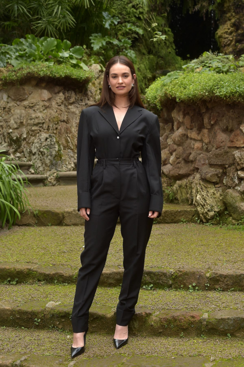 Lily James at Finally Dawn Photocall in Rome, February 2024 8