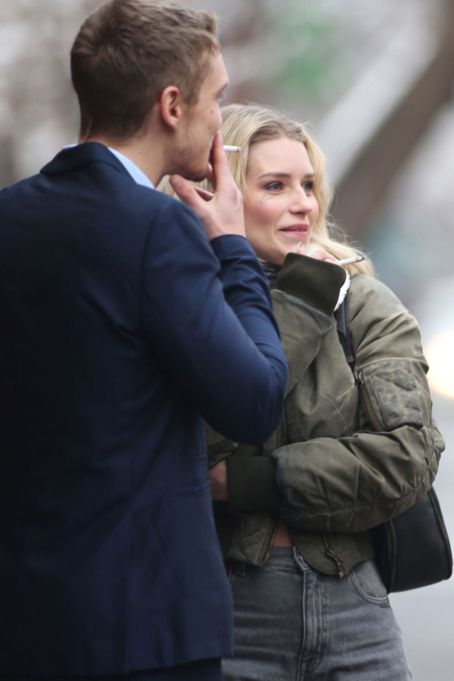 Lottie Moss on Set of April X in Bucharest, January 2024 4