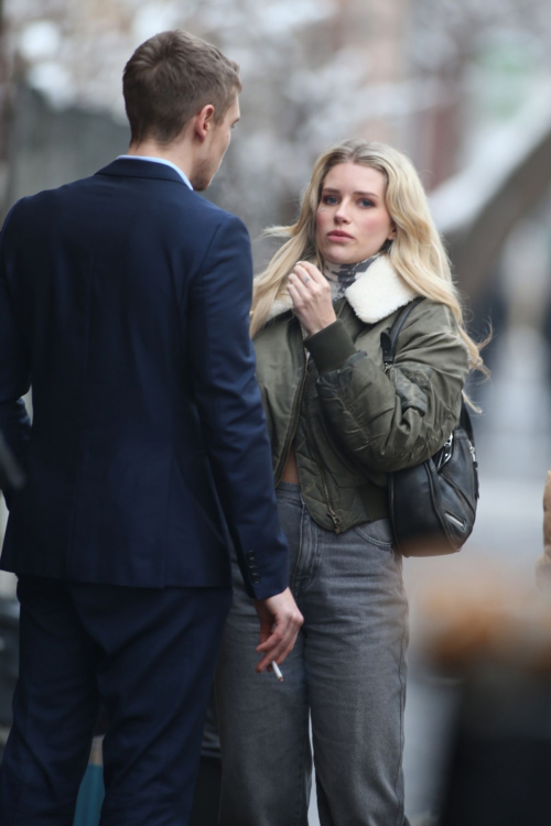 Lottie Moss on Set of April X in Bucharest, January 2024 6