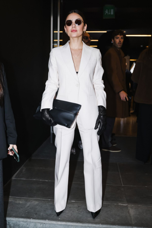 Lucy Hale at Max Mara Fashion Show at Milan Fashion Week, February 2024