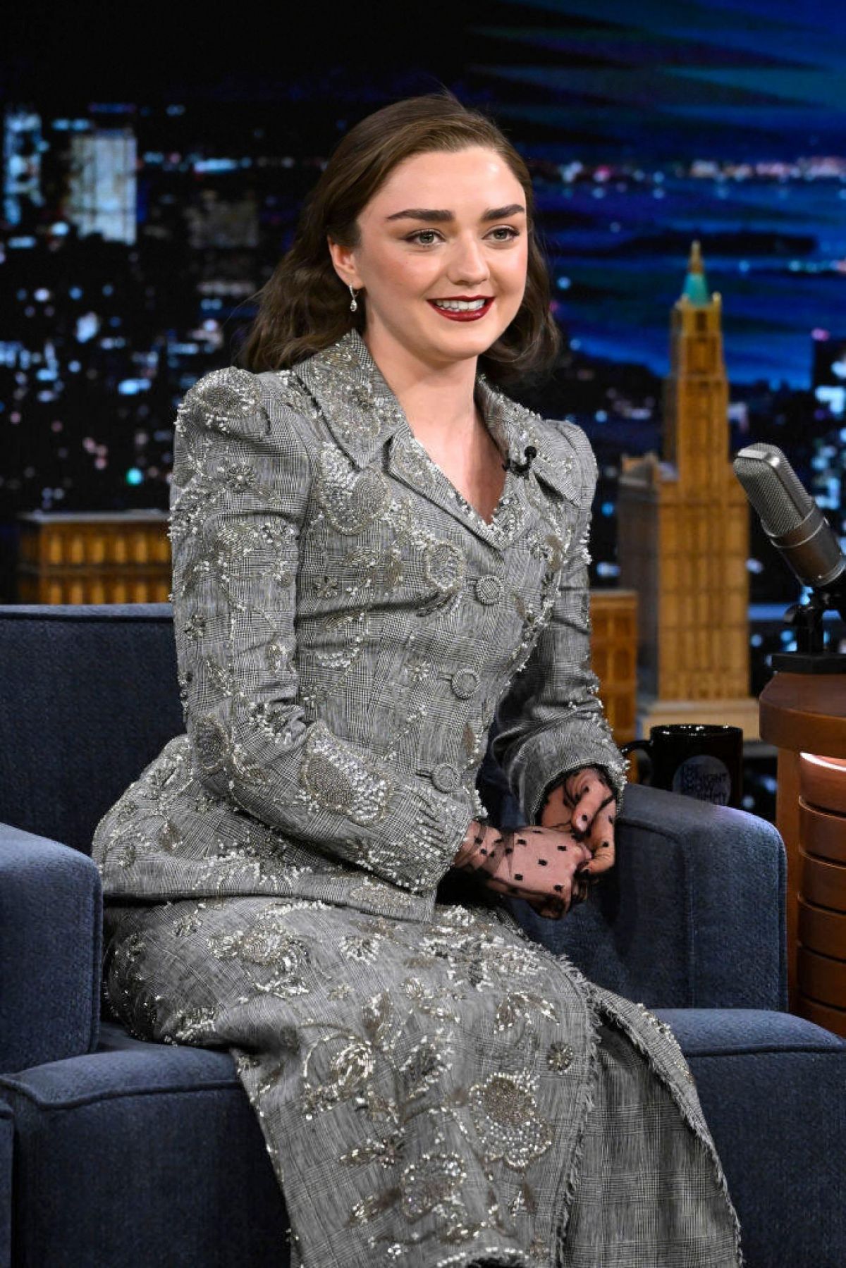 Maisie Williams at Tonight Show Starring Jimmy Fallon, February 2024