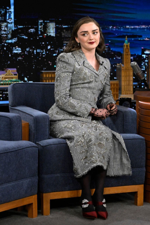 Maisie Williams at Tonight Show Starring Jimmy Fallon, February 2024 5