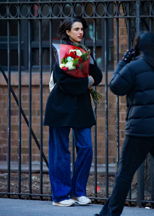 Margaret Qualley Strolls in New York for Valentine's Day, February 2024