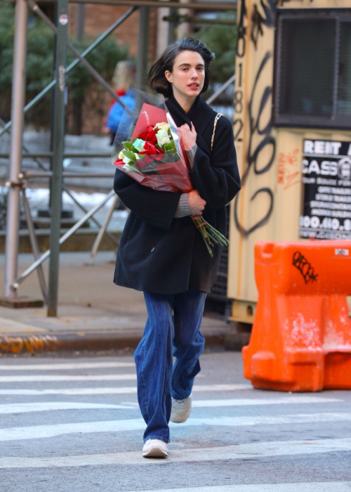 Margaret Qualley Strolls in New York for Valentine