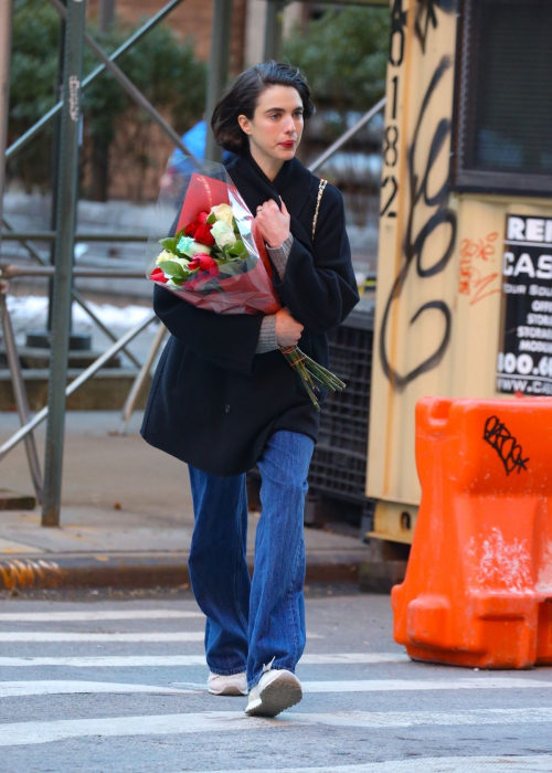 Margaret Qualley Strolls in New York for Valentine