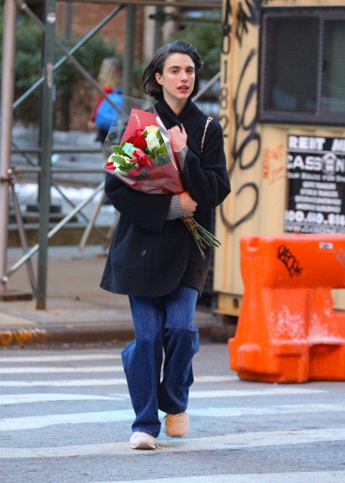 Margaret Qualley Strolls in New York for Valentine